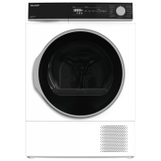 Mașină de uscat rufe SHARP KD-NHH8S8GW3-EE White 8 kg, A+++