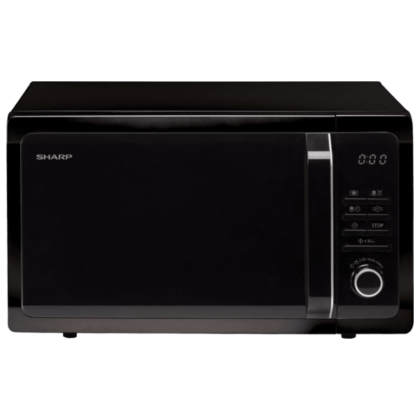 Cuptor cu microunde SHARP R343BK Black Solo, 25 l, 900 W photo 1
