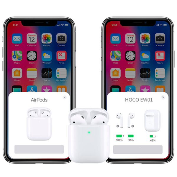 Căști Hoco EW01 Airpods 2 White Fără fir / Personal / In ear photo 4