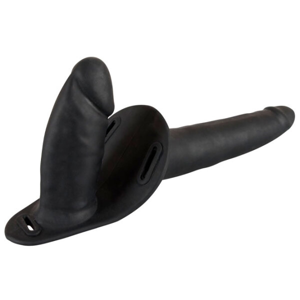 Страпон You2Toys Double Strap On Черный Силикон photo 2