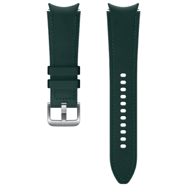Curelușă Samsung Galaxy Watch 4 ET-SHR89LGEG Green Silver Leather photo 1
