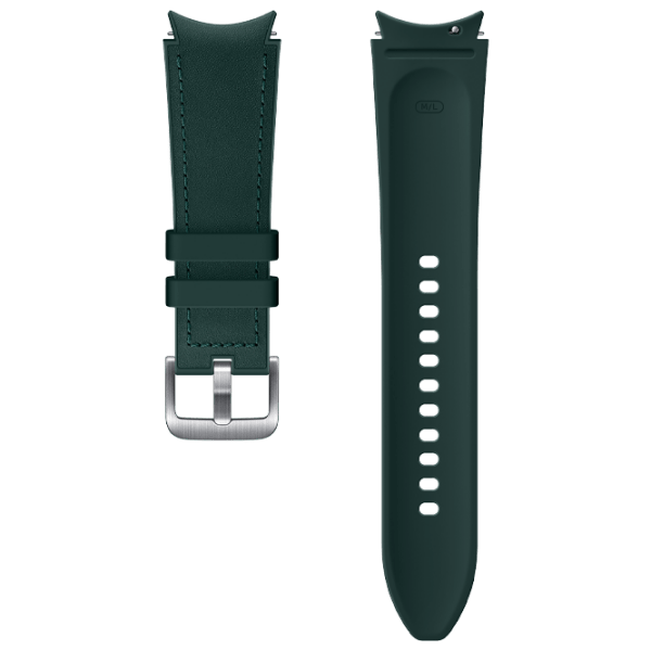 Curelușă Samsung Galaxy Watch 4 ET-SHR89LGEG Green Silver Leather photo 2