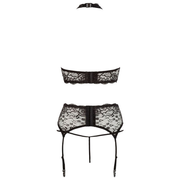 Set lengerie Cottelli Cotelli Lace Suspender (M) Black  photo 2