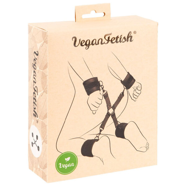 Фиксаторы для рук и ног Vegan Fetish Bondage Set Черный  photo 7