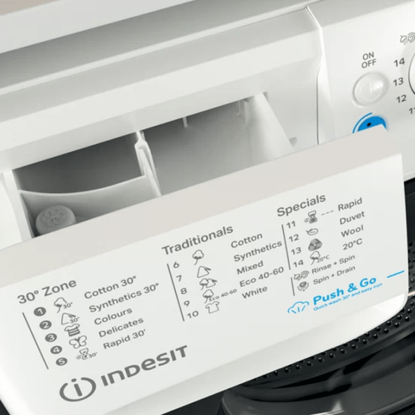 Mașină de spălat Indesit BWSE 71095X WBV EE White 7 kg, 1000 rpm, A++ photo 8