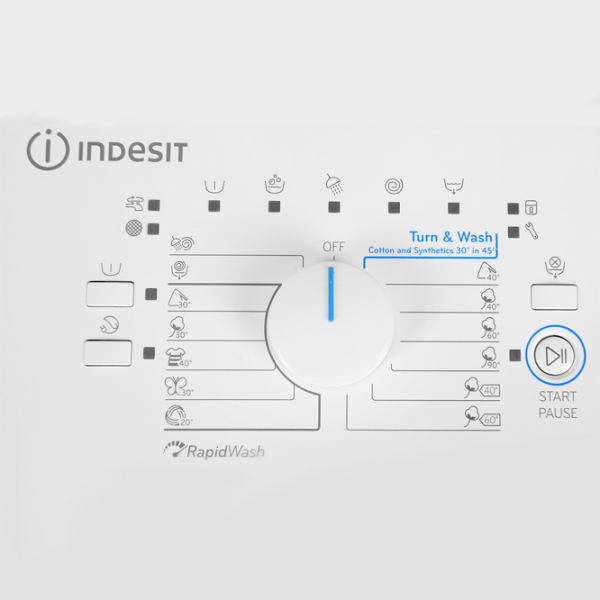 Mașină de spălat Indesit BTW D61053 (EU) White 6 kg, 1000 rpm, A+++ photo 7
