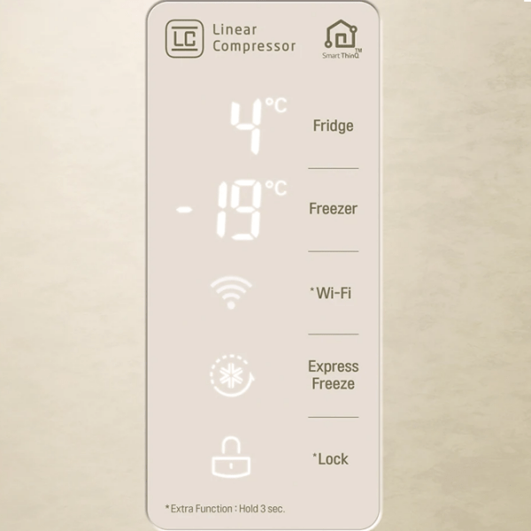 Frigider LG GC-B247SEDC Beige 406l/ No Frost, 220l/ No Frost, A+ photo 6