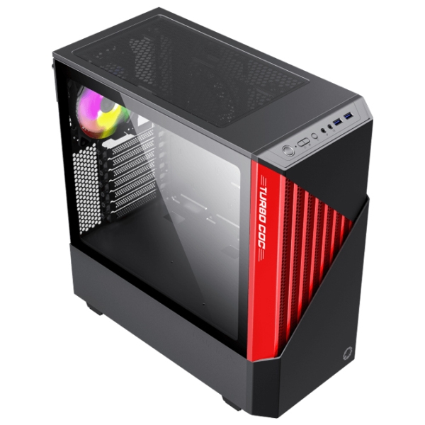 Корпус Gamemax Contac COC Черный Red ITX photo 2