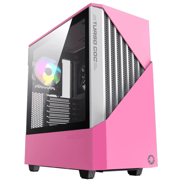 Корпус Gamemax Contac COC Розовый Серый ITX photo 1