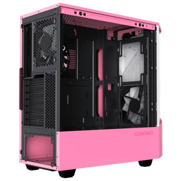 Корпус Gamemax Contac COC Розовый Серый ITX photo 3