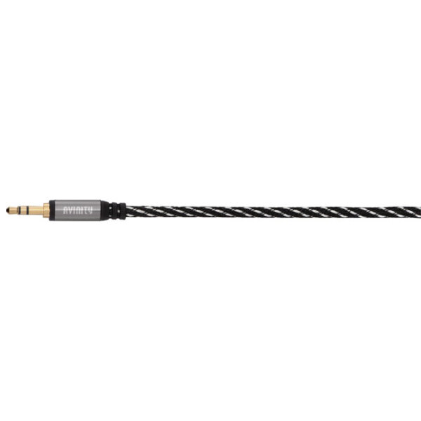 Cablu audio Avinty 00127044 3.5 mm/ 3.5 mm Black  photo 2