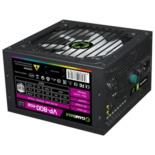 Sursa de alimentare Gamemax VP-800-RGB 800 W Black  photo 3