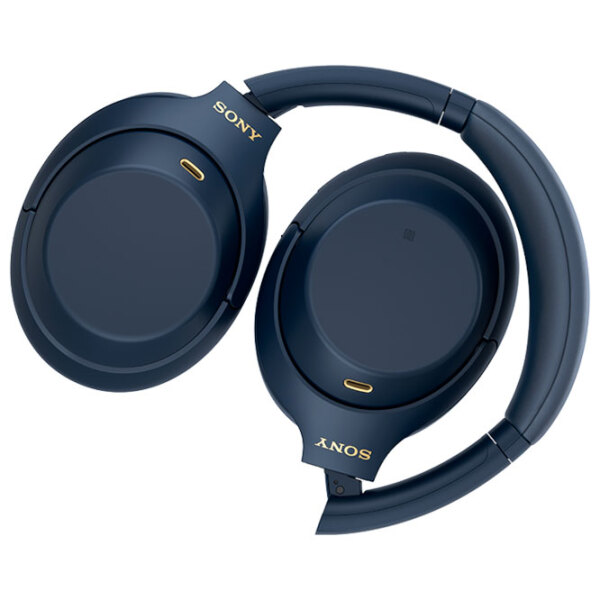 Căști Sony Sony WH-1000XM4 Midnight Blue Fără fir + Cu fir / Personal / Over the ear photo 6