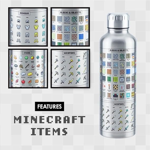 Sticlă pentru apă Fan Paladone PP7995MCF Silver 500 ml photo 4