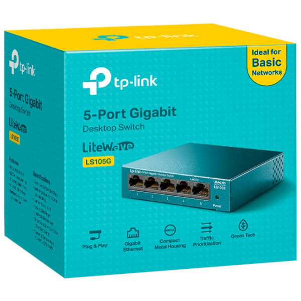 Switch TP-Link LS105G Blue  photo 3