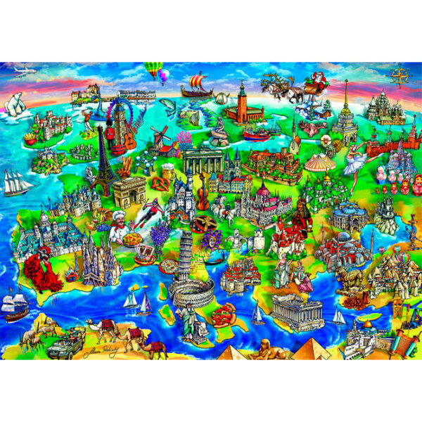 Пазл 3D Anatolian Europa (A4557) Количество деталей: 1500, Рекомендуемый возраст: 12+ photo 2