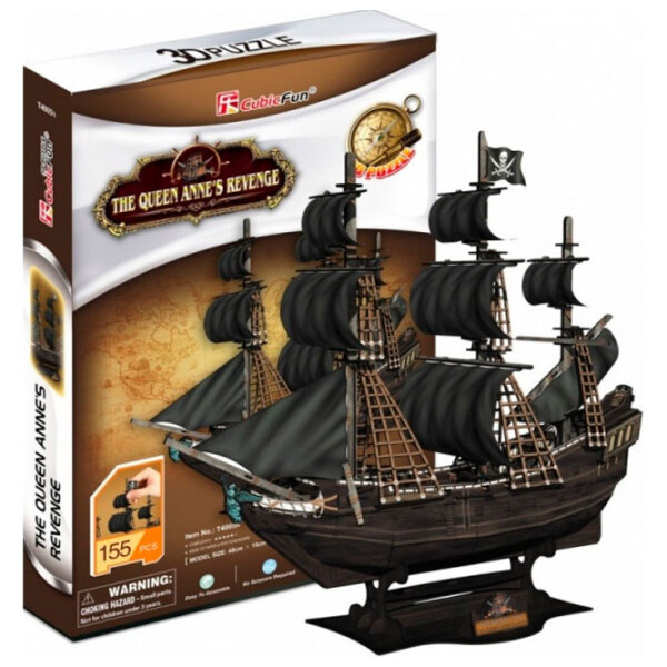 Puzzle 3D CubicFun Queen Annes Revenge (T4005h) Numărul de piese: 155, V&acirc;rsta recomandată: 6+ photo 2