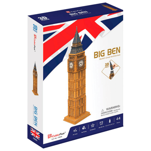 Puzzle 3D CubicFun BIG BEN (DS0992h) Numărul de piese: 47, V&acirc;rsta recomandată: 6+ photo 1