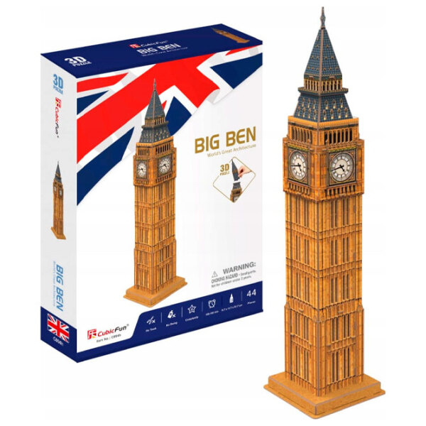 Puzzle 3D CubicFun BIG BEN (DS0992h) Numărul de piese: 47, V&acirc;rsta recomandată: 6+ photo 2