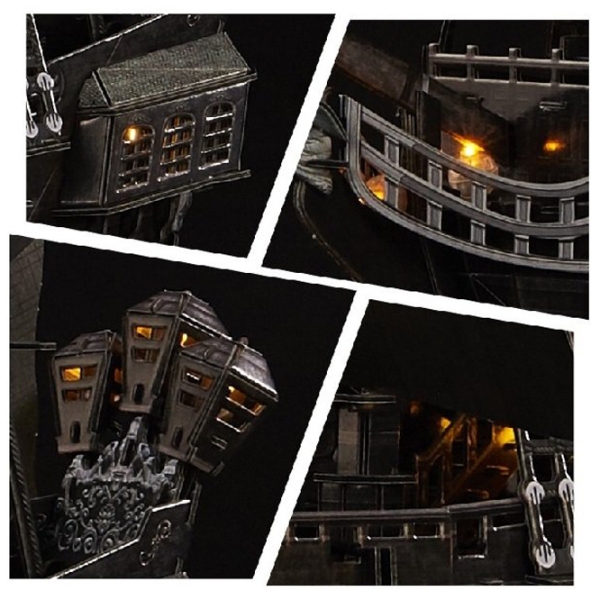 Puzzle 3D CubicFun Queen Annes Revenge Led (L522h) Numărul de piese: 293, V&acirc;rsta recomandată: 12+ photo 5