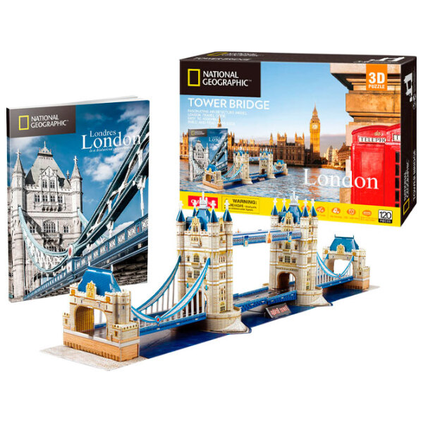 Puzzle 3D CubicFun TOWER BRIDGE (DS0978h) Numărul de piese: 120, V&acirc;rsta recomandată: 6+ photo 2