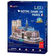Puzzle 3D CubicFun Notre Dame de Paris LED (L173h) Numărul de piese: 149, V&acirc;rsta recomandată: 6+