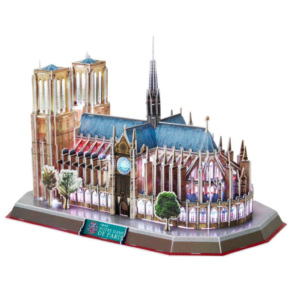 Puzzle 3D CubicFun Notre Dame de Paris LED (L173h) Numărul de piese: 149, V&acirc;rsta recomandată: 6+ photo 3