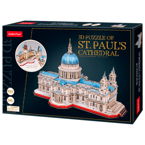 Puzzle 3D CubicFun St.Pauls Cathedral (MC270h) Numărul de piese: 643, V&acirc;rsta recomandată: 6+ photo 1