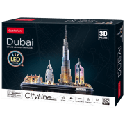 Puzzle 3D CubicFun Dubai Led (L523h) Numărul de piese: 182, V&acirc;rsta recomandată: 12+