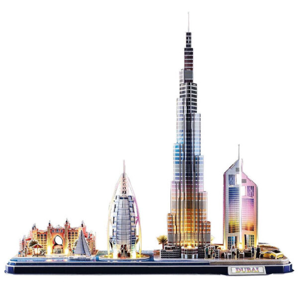 Puzzle 3D CubicFun Dubai Led (L523h) Numărul de piese: 182, V&acirc;rsta recomandată: 12+ photo 2