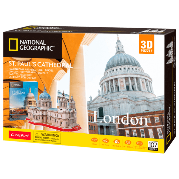 Puzzle 3D CubicFun St.Pauls Cathedral (DS0991h) Numărul de piese: 107, V&acirc;rsta recomandată: 6+ photo 1
