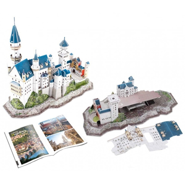Пазл 3D CubicFun NEUSCHWANSTEIN CASTLE (DS0990h) Количество деталей: 121, Рекомендуемый возраст: 6+ photo 5