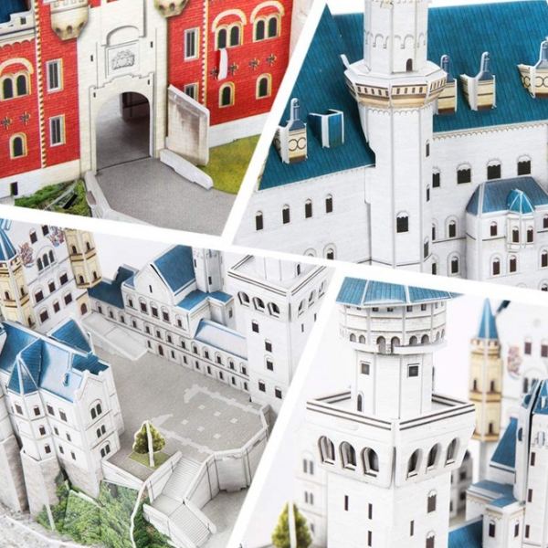 Пазл 3D CubicFun NEUSCHWANSTEIN CASTLE (DS0990h) Количество деталей: 121, Рекомендуемый возраст: 6+ photo 6