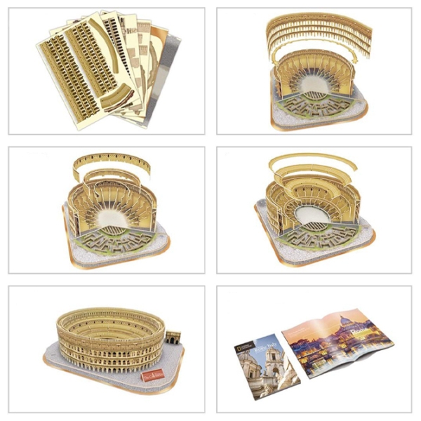 Puzzle 3D CubicFun HE COLOSSEUM (DS0976h) Numărul de piese: 131, V&acirc;rsta recomandată: 6+ photo 5