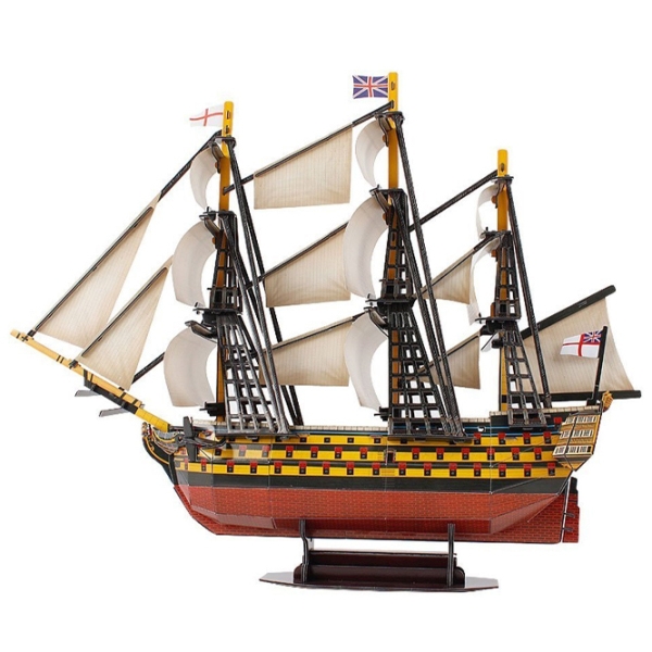 Puzzle 3D CubicFun HMS Victory (T4019h) Numărul de piese: 189, V&acirc;rsta recomandată: 6+ photo 2
