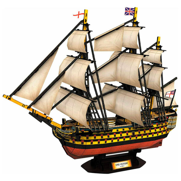 Puzzle 3D CubicFun HMS Victory (T4019h) Numărul de piese: 189, V&acirc;rsta recomandată: 6+ photo 3