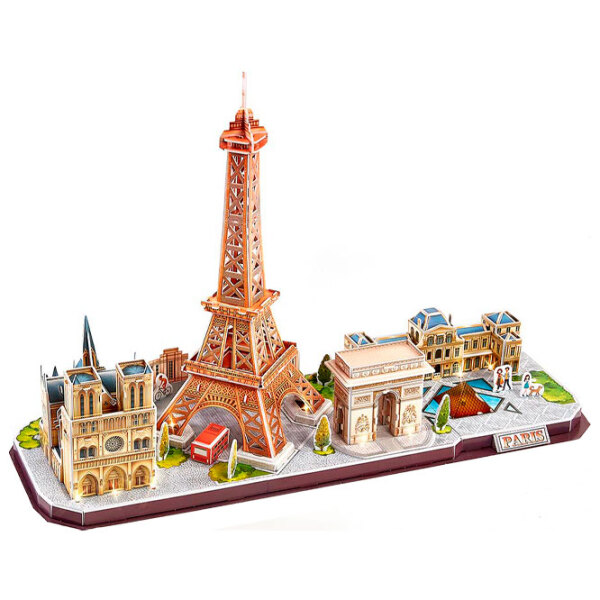Puzzle 3D CubicFun Paris (Led) (L525h) Numărul de piese: 115, V&acirc;rsta recomandată: 6+ photo 3