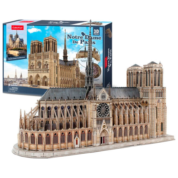 Puzzle 3D CubicFun Notre Dame de Paris (MC260h) Numărul de piese: 293, V&acirc;rsta recomandată: 6+ photo 2