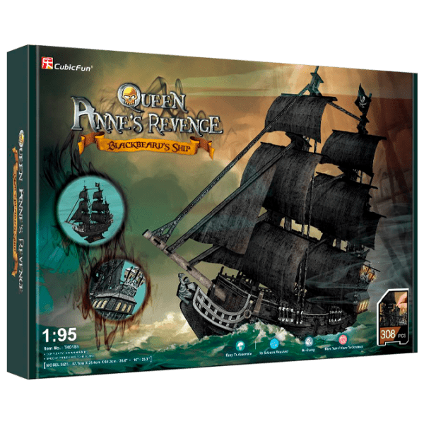 Puzzle 3D CubicFun Queen Annes Revenge (T4018h) Numărul de piese: 308, V&acirc;rsta recomandată: 12+ photo 1