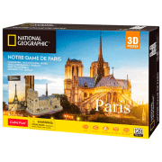 Puzzle 3D CubicFun PUZZLE NOTRE DAM DE PARIS (DS0986h) Numărul de piese: 128, V&acirc;rsta recomandată: 6+