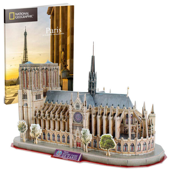 Puzzle 3D CubicFun PUZZLE NOTRE DAM DE PARIS (DS0986h) Numărul de piese: 128, V&acirc;rsta recomandată: 6+ photo 3