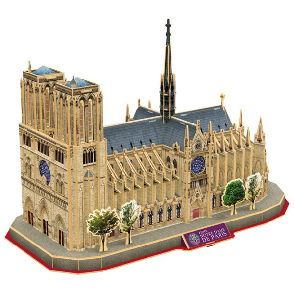 Puzzle 3D CubicFun PUZZLE NOTRE DAM DE PARIS (DS0986h) Numărul de piese: 128, V&acirc;rsta recomandată: 6+ photo 4