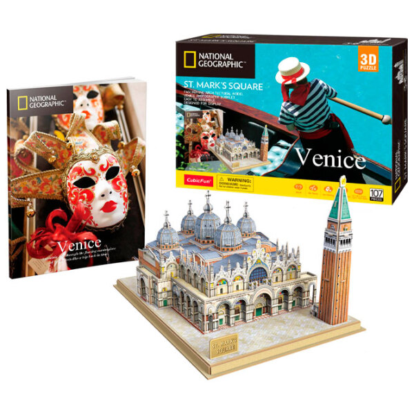 Puzzle 3D CubicFun ST. MARKS SQUARE (DS0980h) Numărul de piese: 107, V&acirc;rsta recomandată: 6+ photo 2