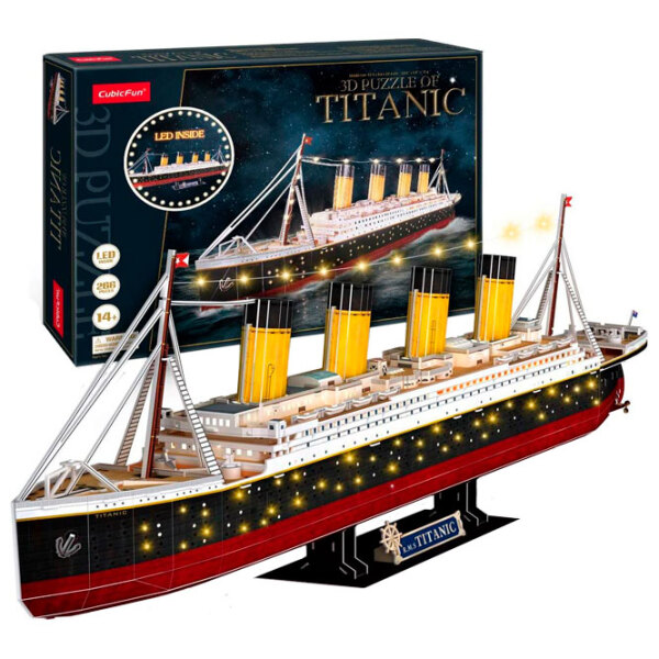 Пазл 3D CubicFun Titanic (Led) (L521h) Количество деталей: 266, Рекомендуемый возраст: 6+ photo 2
