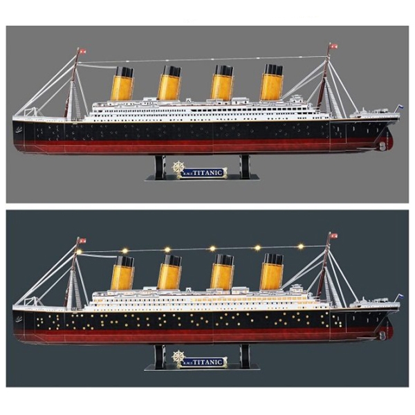 Пазл 3D CubicFun Titanic (Led) (L521h) Количество деталей: 266, Рекомендуемый возраст: 6+ photo 4
