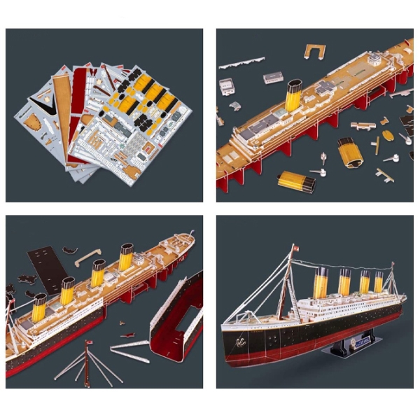Пазл 3D CubicFun Titanic (Led) (L521h) Количество деталей: 266, Рекомендуемый возраст: 6+ photo 5