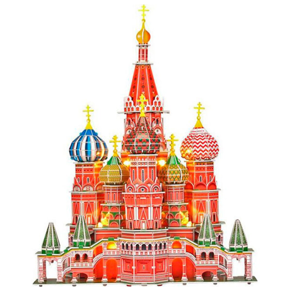 Пазл 3D CubicFun St. Basils Cathedral LED (L519h) Количество деталей: 224, Рекомендуемый возраст: 6+ photo 2