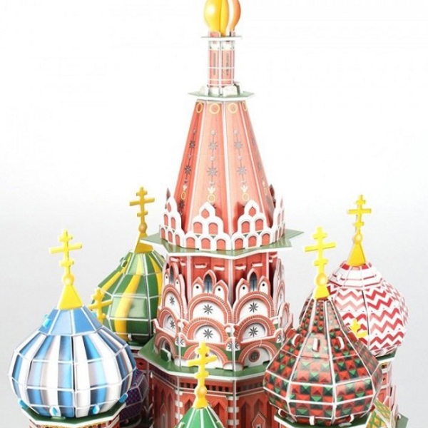 Пазл 3D CubicFun St. Basils Cathedral LED (L519h) Количество деталей: 224, Рекомендуемый возраст: 6+ photo 4