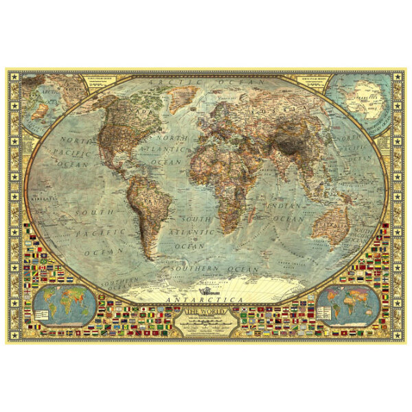 Пазл 2D Anatolian World Map (A3935) Количество деталей: 2000, Рекомендуемый возраст: 12+ photo 2