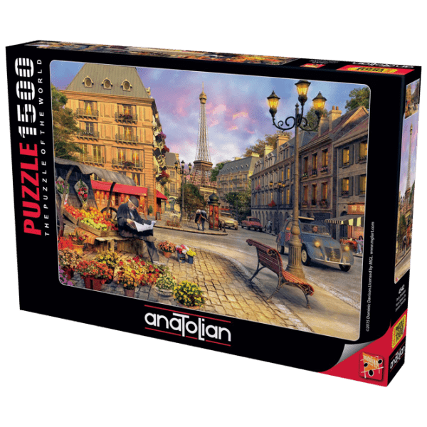 Пазл 2D Anatolian Paris Street Life (A4542) Количество деталей: 1500, Рекомендуемый возраст: 12+ photo 1